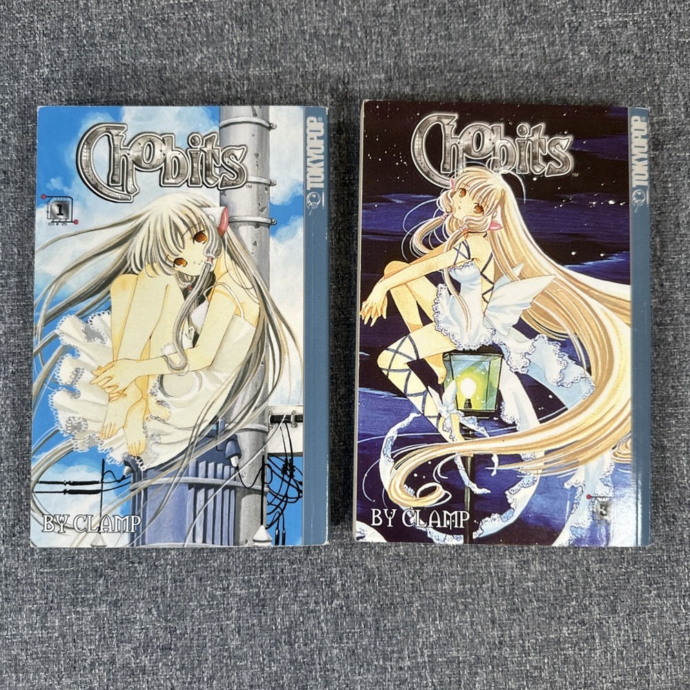 Chobits Manga Lot Vol 1‎ & 3 CLAMP TokyoPop English Sci Fi Romance Anime